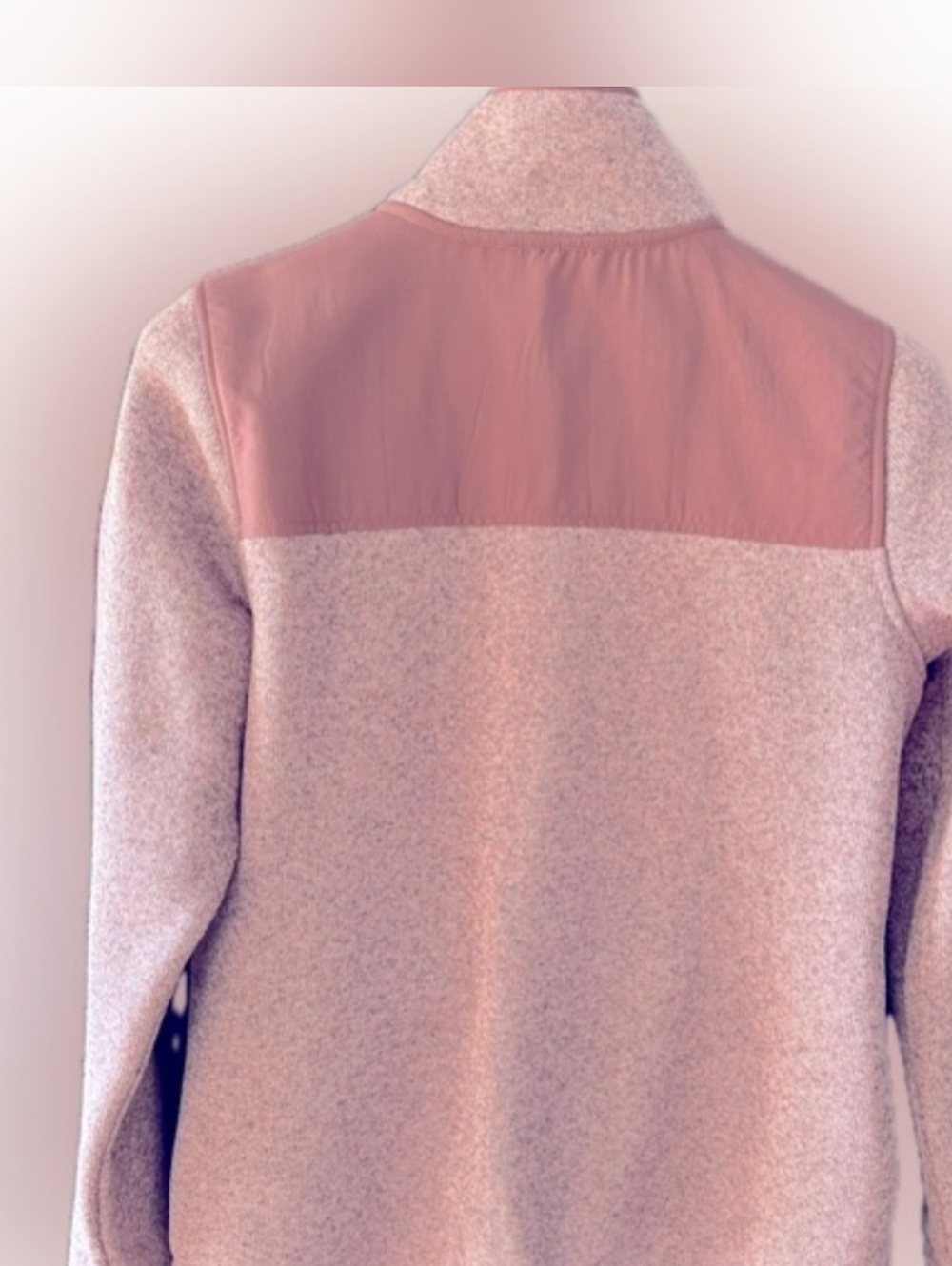 Women's LL Bean Light Pink Sweater Jacket Size Medium - Picture 3 of 3